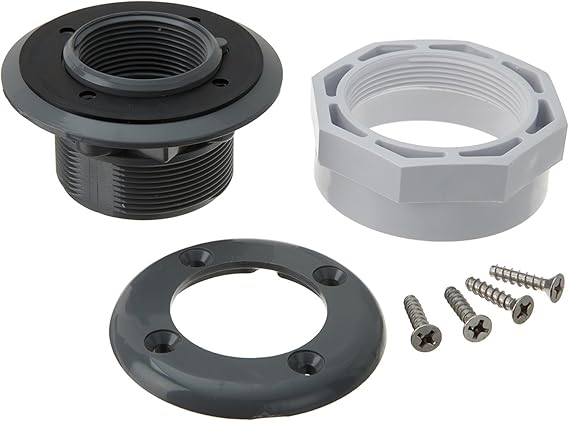 2" COMBO FITTING WITH FACE PLATE, DARK GRAY | SP1408S2DGR