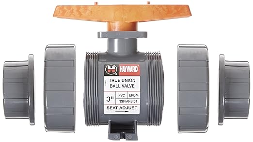 3" PVC True Union Ball Valve Threaded Ends w/ EPDM | TB1300TE