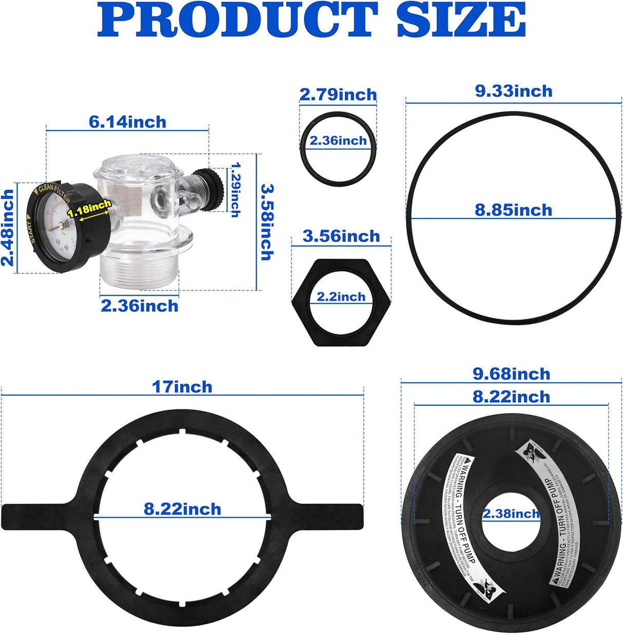 Pentair TR100 Tank Assembly with Foot, Buttress Thread, Tan | 154639