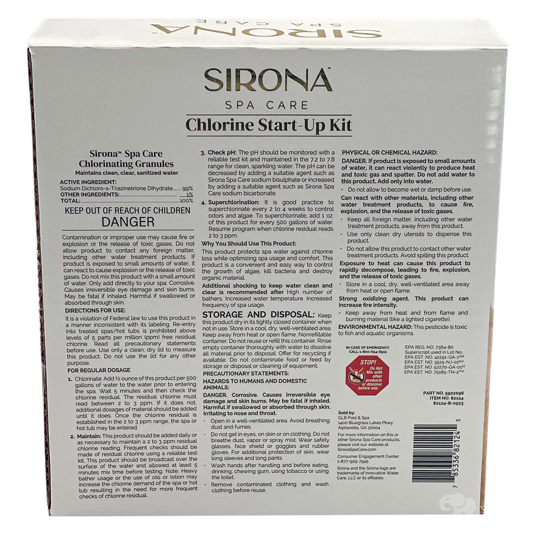 Sirona Chlorine Start-Up Kit | 82124