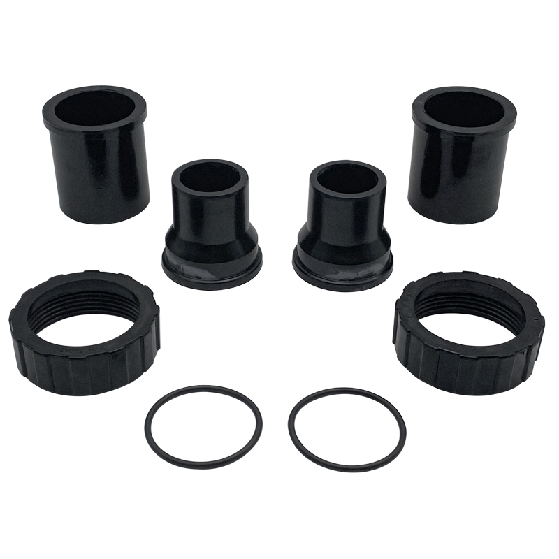 Pentair 1.5" x 2" Black Bulkhead Union Set | 98960311