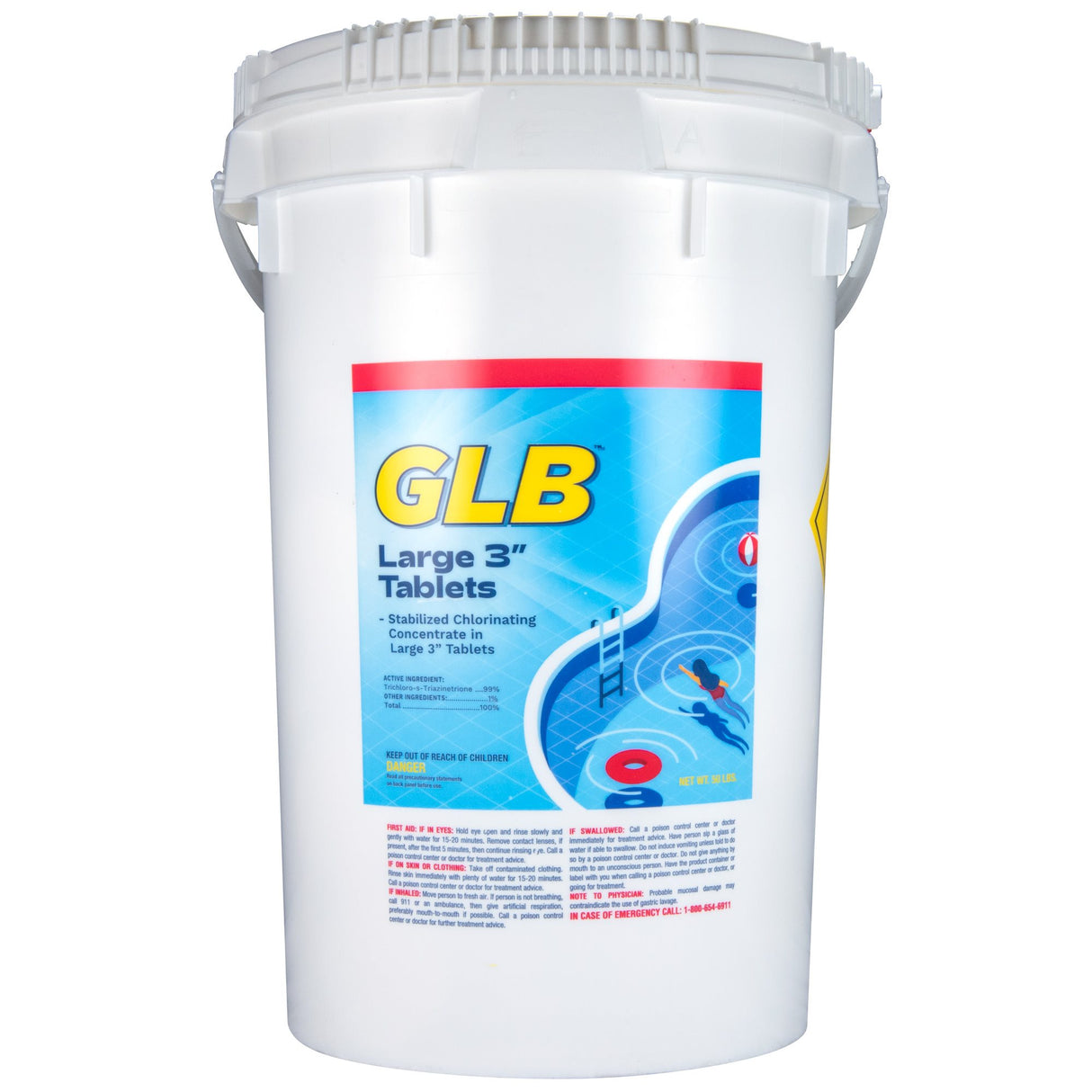 GLB Large 3" Chlorine Tablets | 71236A | 50 LB