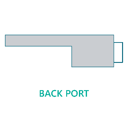 CMD 24" White Natural Wonders® Rainfall Waterfall with Back Port (6" Lip) || 25587-230-000