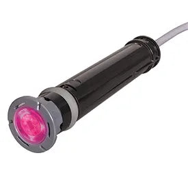 Hayward ColorLogic LED accent light with gray housing and attached cord
