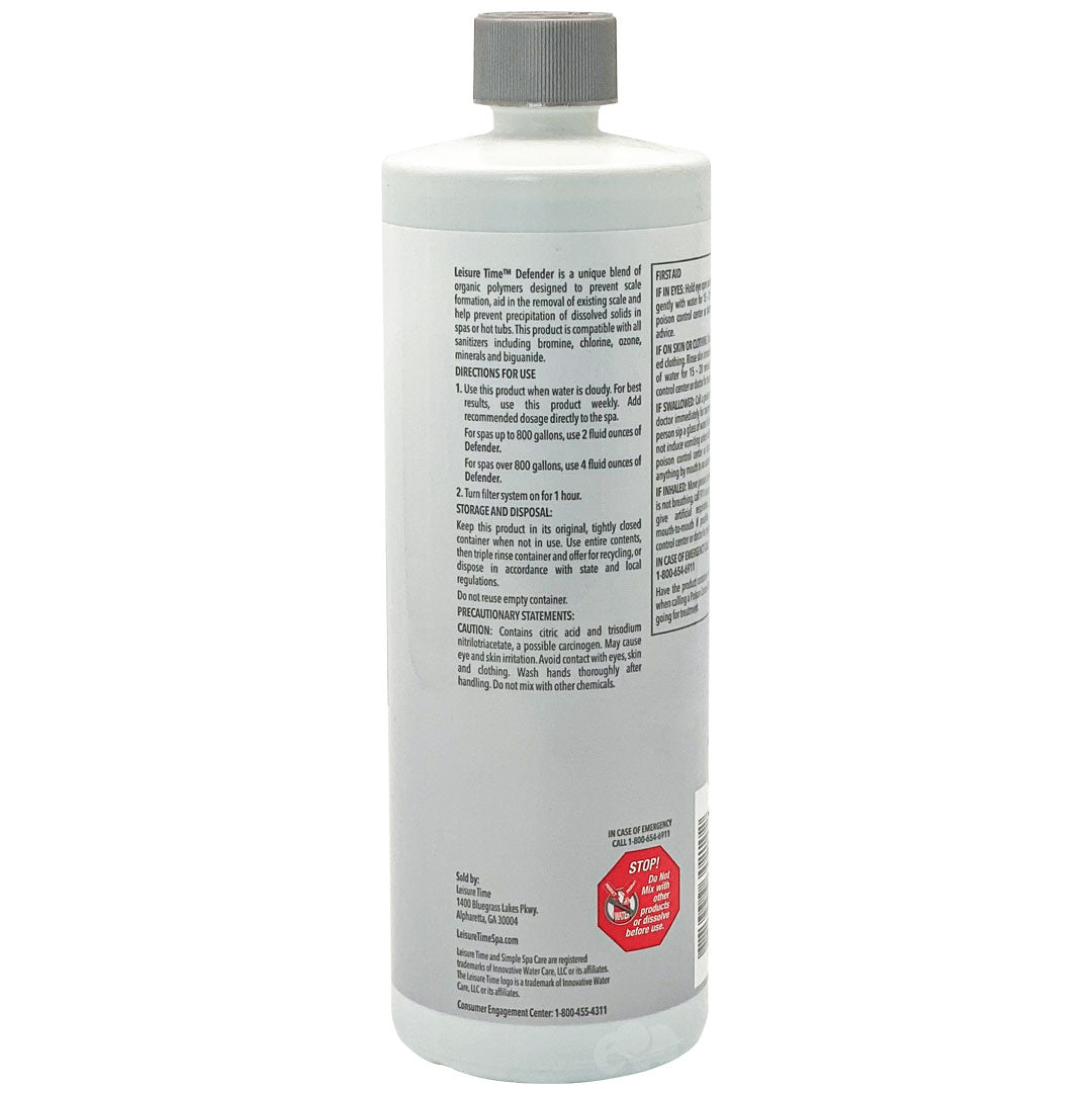 Leisure Time Defender | Scale and Stain Control for Spas and Hot Tubs