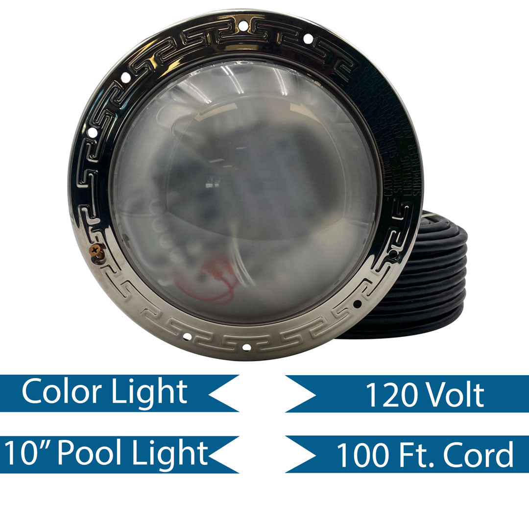Pentair IntelliBrite Architectural Series 100′ 120V RGBW Pool Light