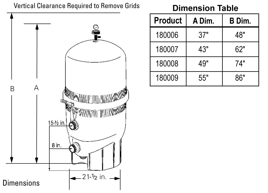 Pentair FNS Plus Filter diagram