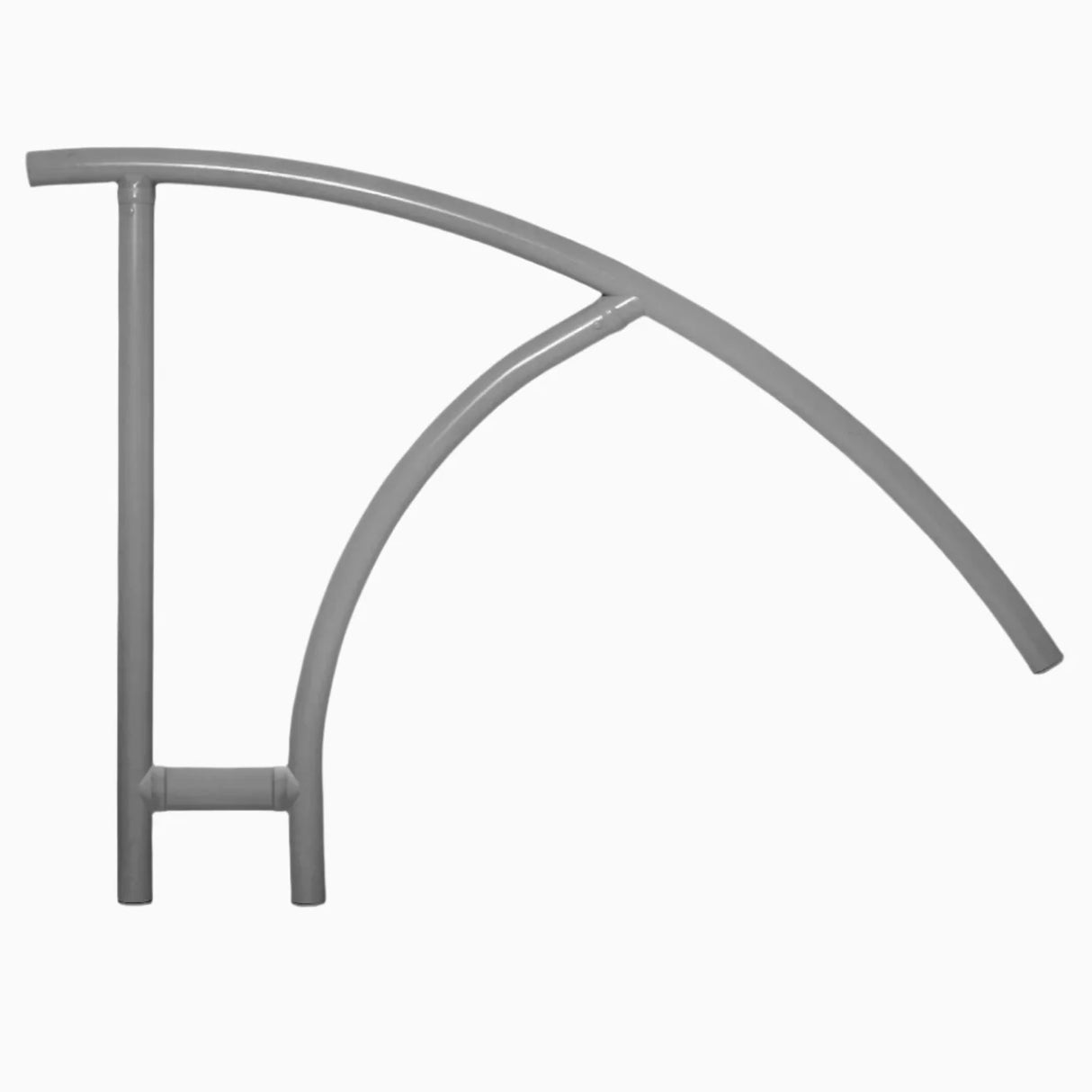 Cross-Braced Triton Series Return-to-Deck Hand Rail 44″ – Graphite Gray | CBTRTD-144-GG