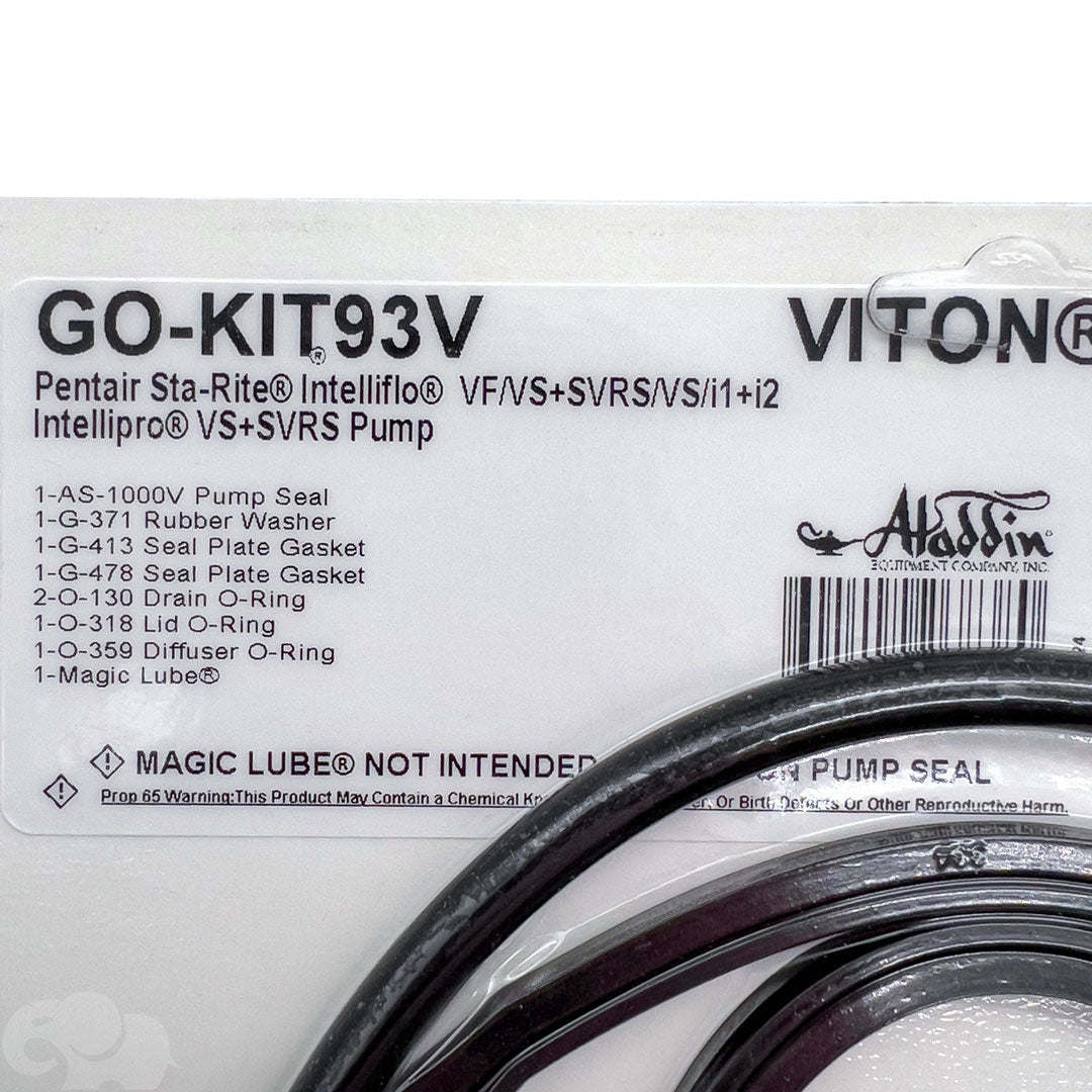 Aladdin GO-KIT for Pentair Sta-Rite IntelliFlo VF/VS+SVRS/VS/i1+i2 & IntelliPro VS+SVRS Pump | GO-KIT93V