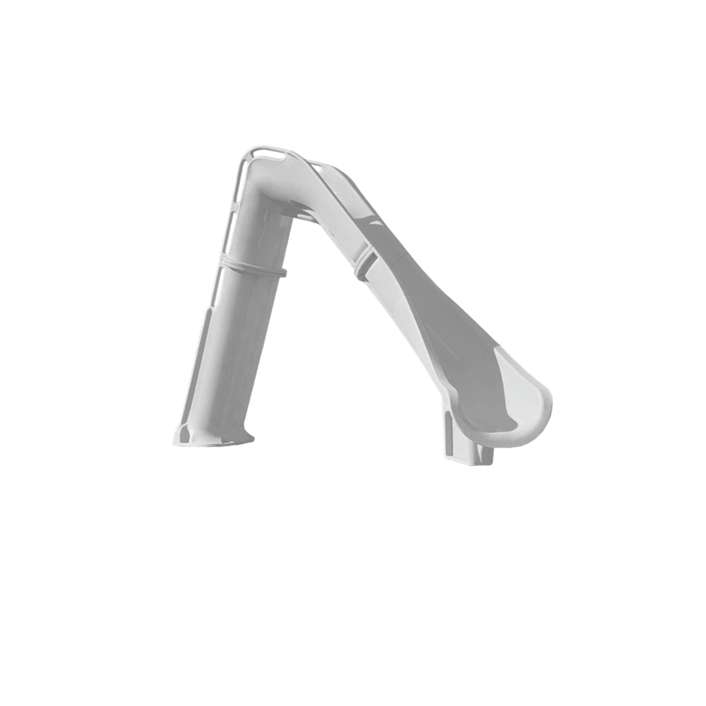 Global Pool Products Bad Axe X7 Right Turn Pool Slide – Silver Quartz | GLO-35-0386