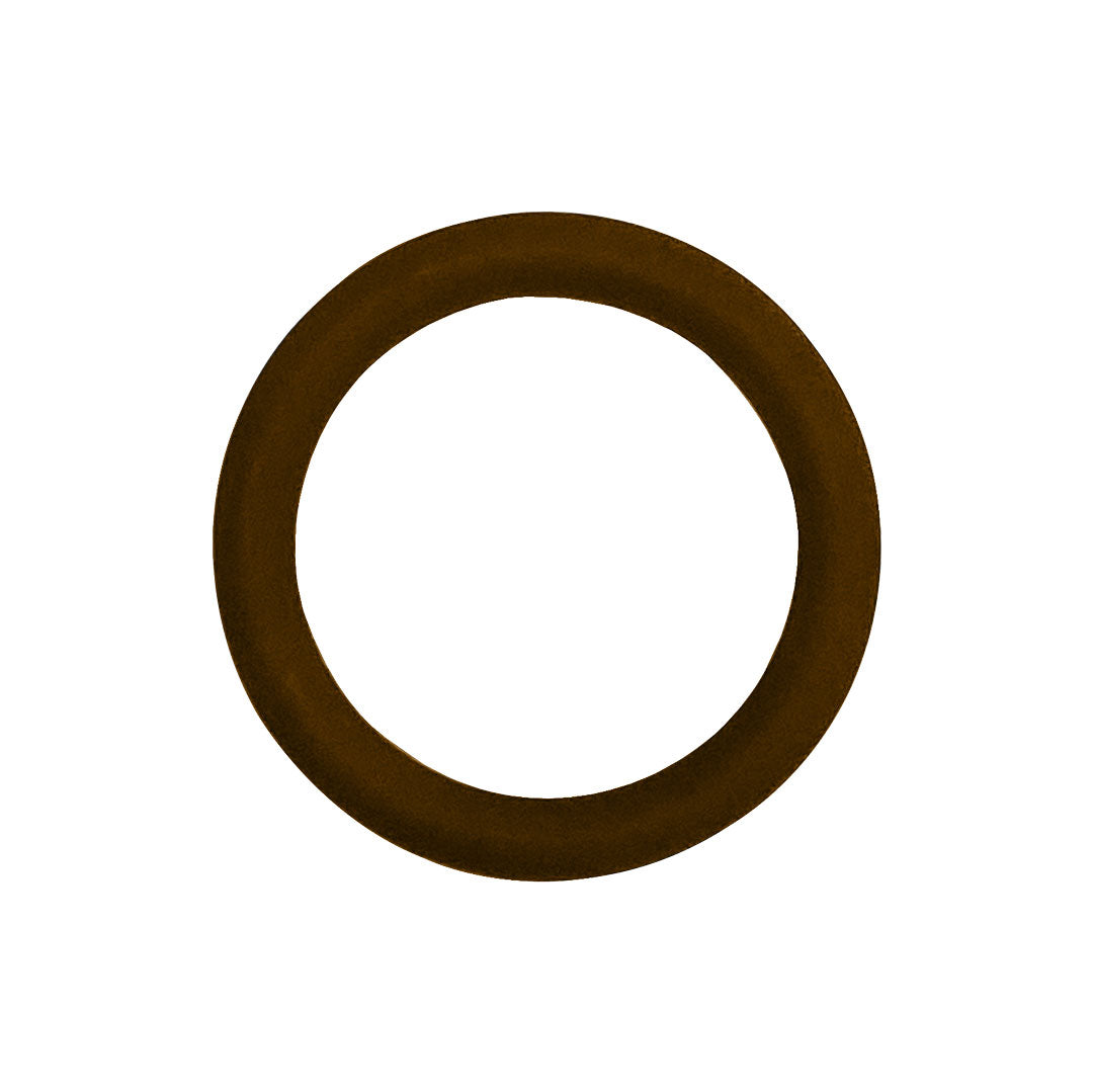 Brown Viton O-ring gasket for Wallace & Tiernan chlorinator, shown on a white background.