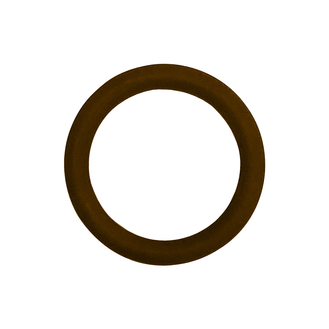 Brown Viton O-ring seal for Wallace & Tiernan chlorinator, model O-27v-BAGGED