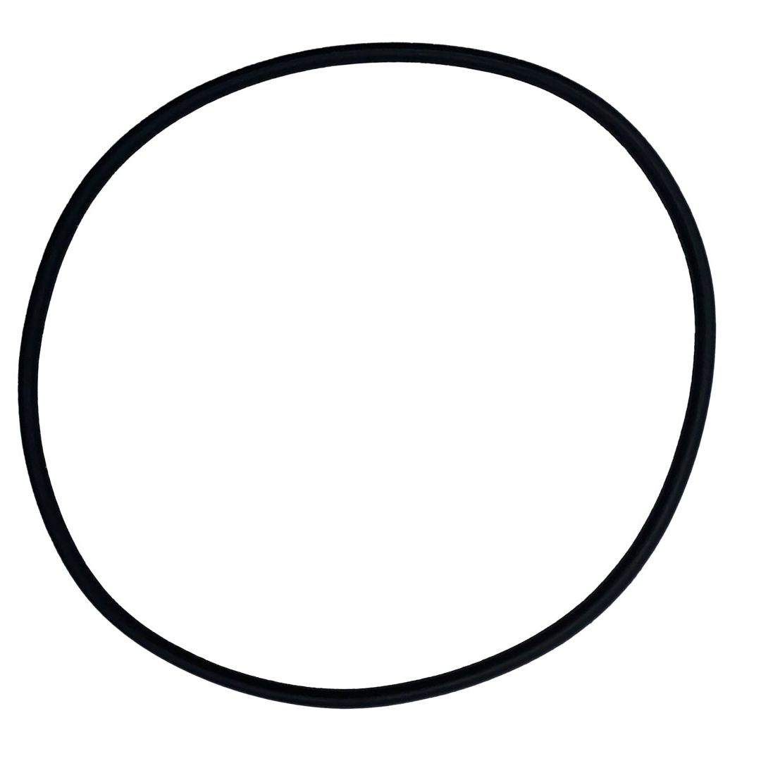 Black circular rubber O-ring gasket