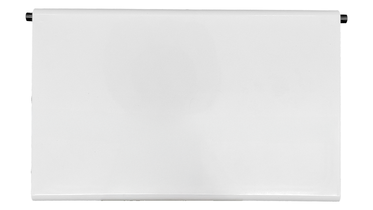 Frontal view of white Pentair QuikSkim Weir Door