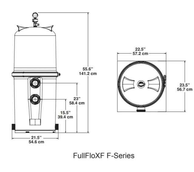 Pentair FullFloXF Q120 High-Efficiency Cartridge D.E. Filter | 188616