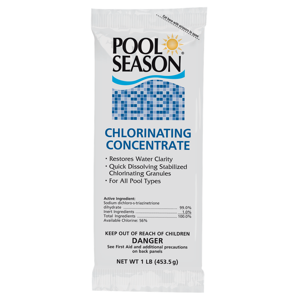 POOL SEASON Chlorinating Concentrate – 1 LB Pouch