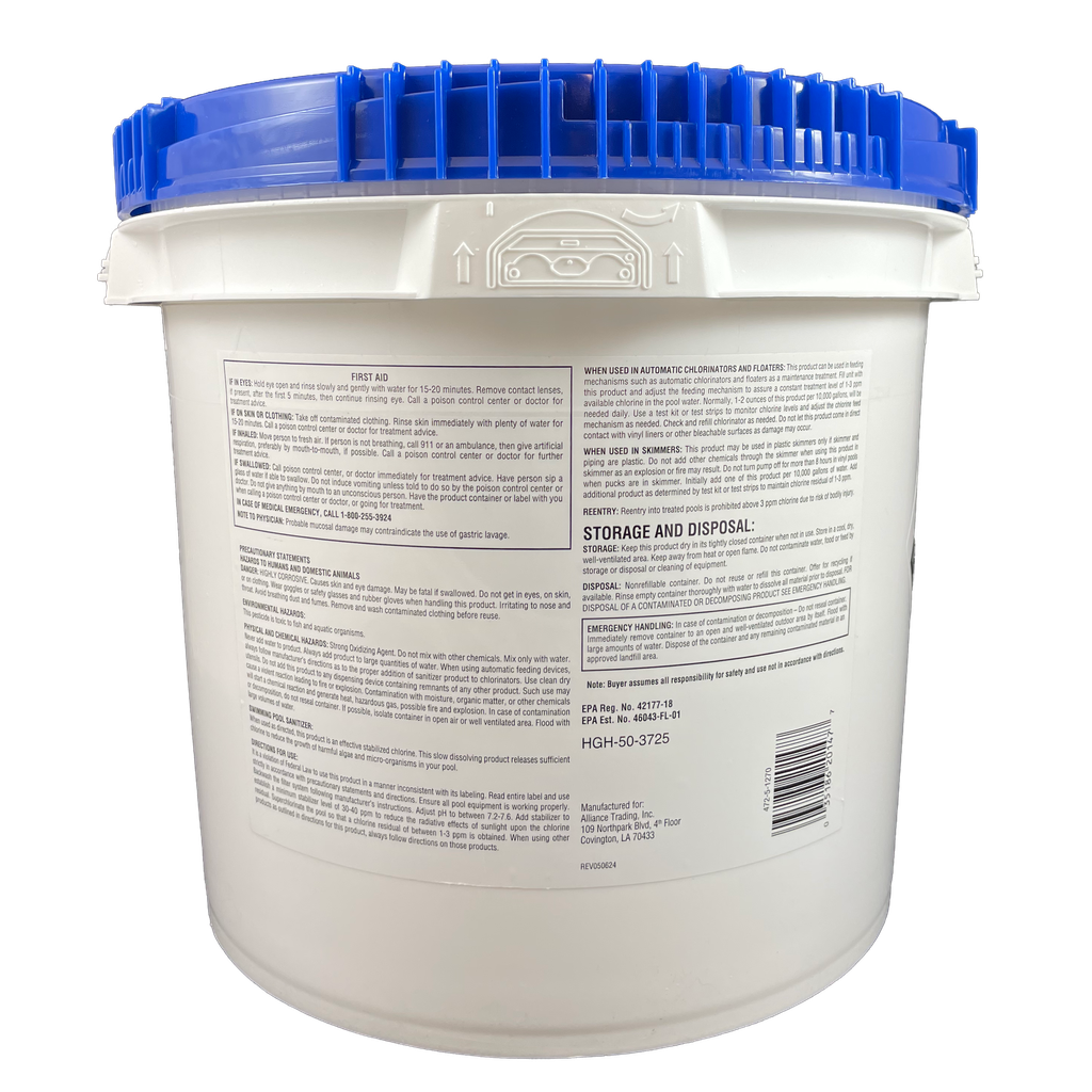 POOL SEASON Chlorinating Tablets - 25 LB Bucket