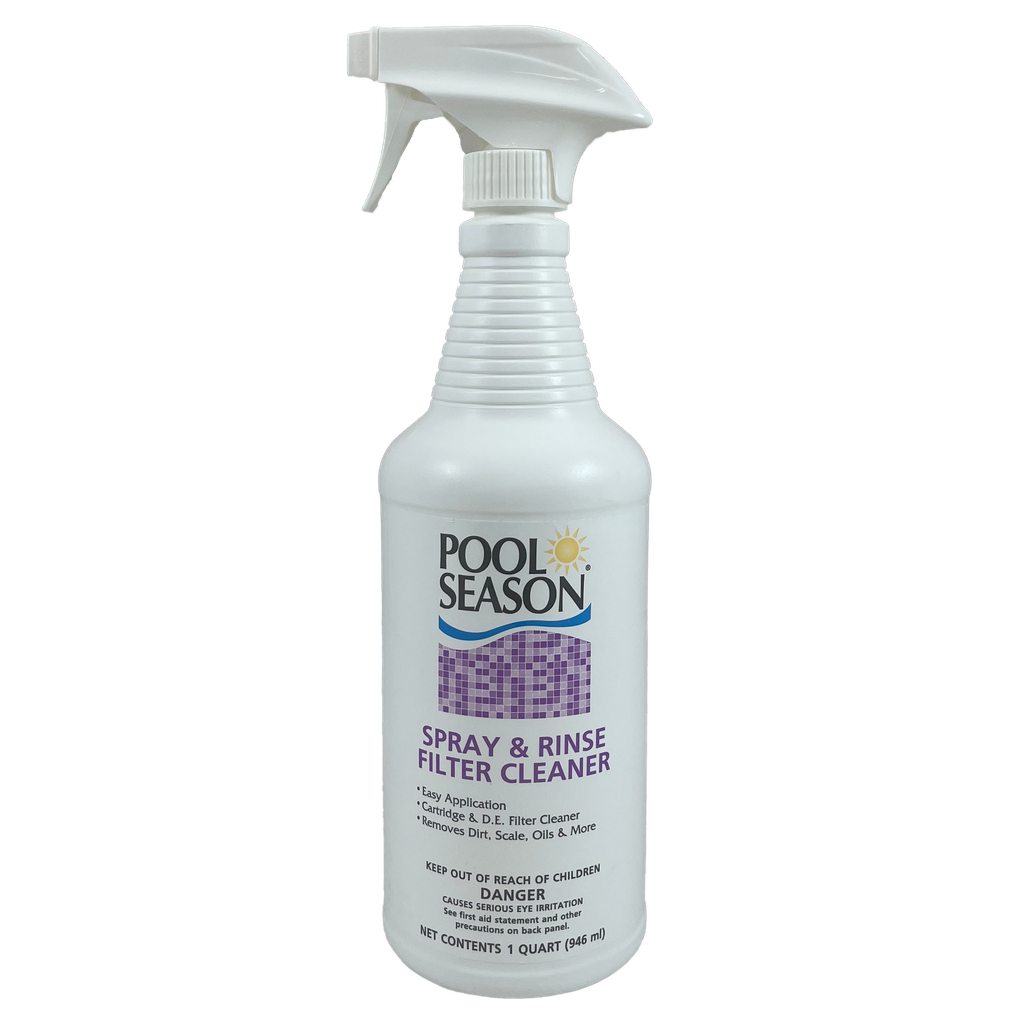 POOL SEASON Spray 'N Rinse Filter Cleaner with Sprayer – 1 Qt | HGH-50-9135