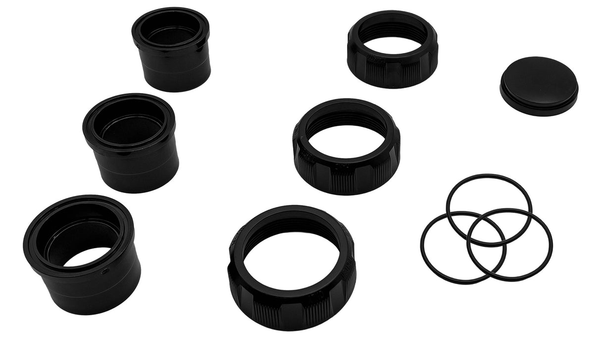 Jandy CS/DEV Series Cartridge Filter Tailpiece, Cap and Union Nut Set, 2"x2.5" || R0461800