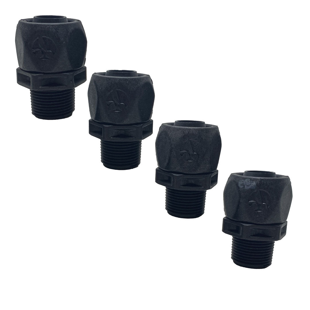Polaris Pool Black Softube Quick Connect Booster Pump Fitting, 4-Pack || R0621000