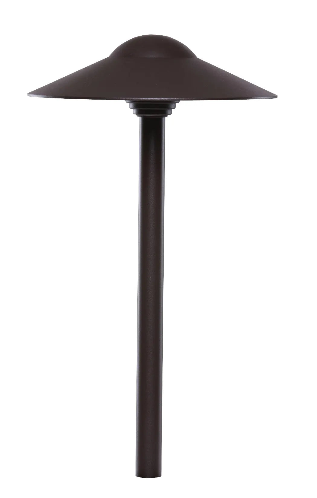 Hayward 8.3" Hat, Textured Bronze Dome Path Light, 15" Stem || 915030