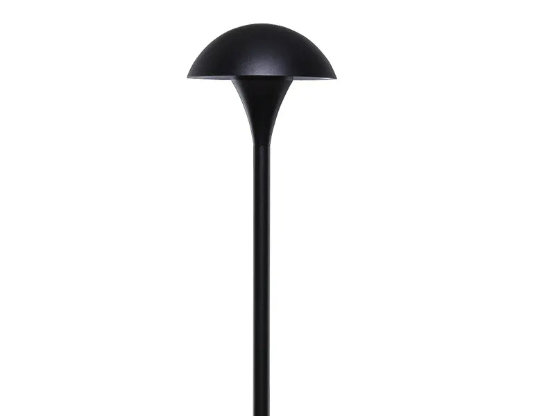 Hayward 8.3" Hat, Textured Black Mushroom Path Light, 15" Stem || 912003