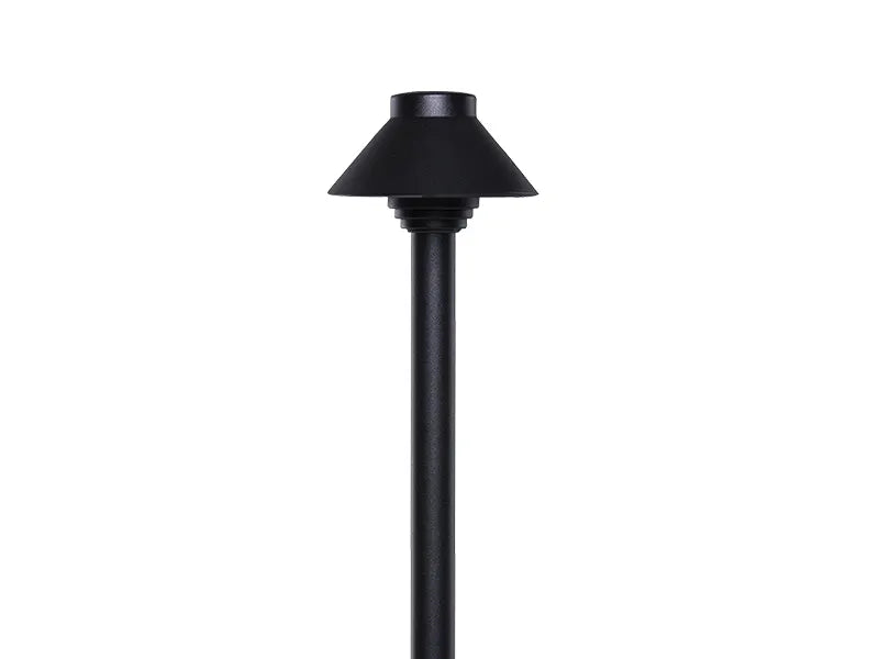 Hayward 4" Hat, Textured Black Path Light, 12" Stem || 913021