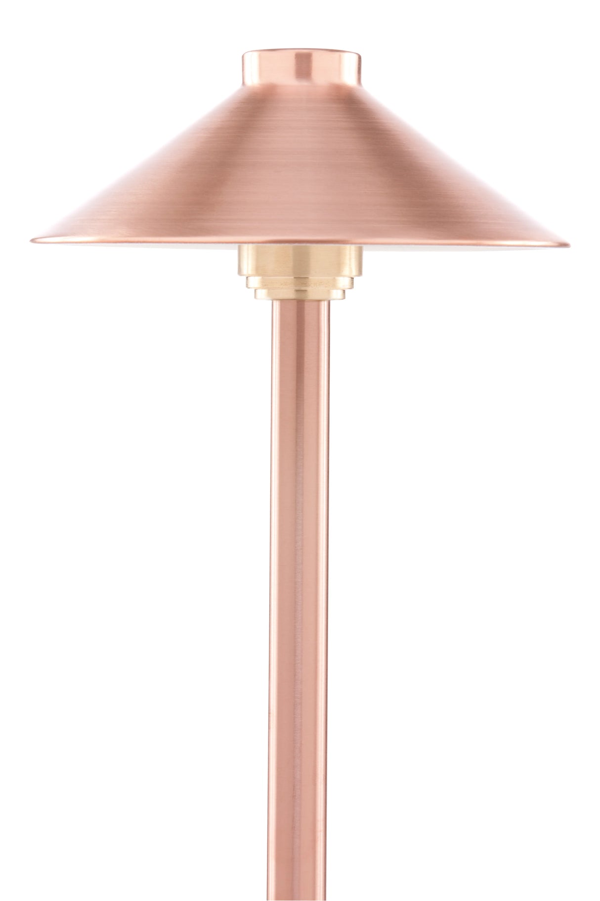 Hayward 7.5" Hat, Copper Traditional Path Light, 18" Stem || 915516