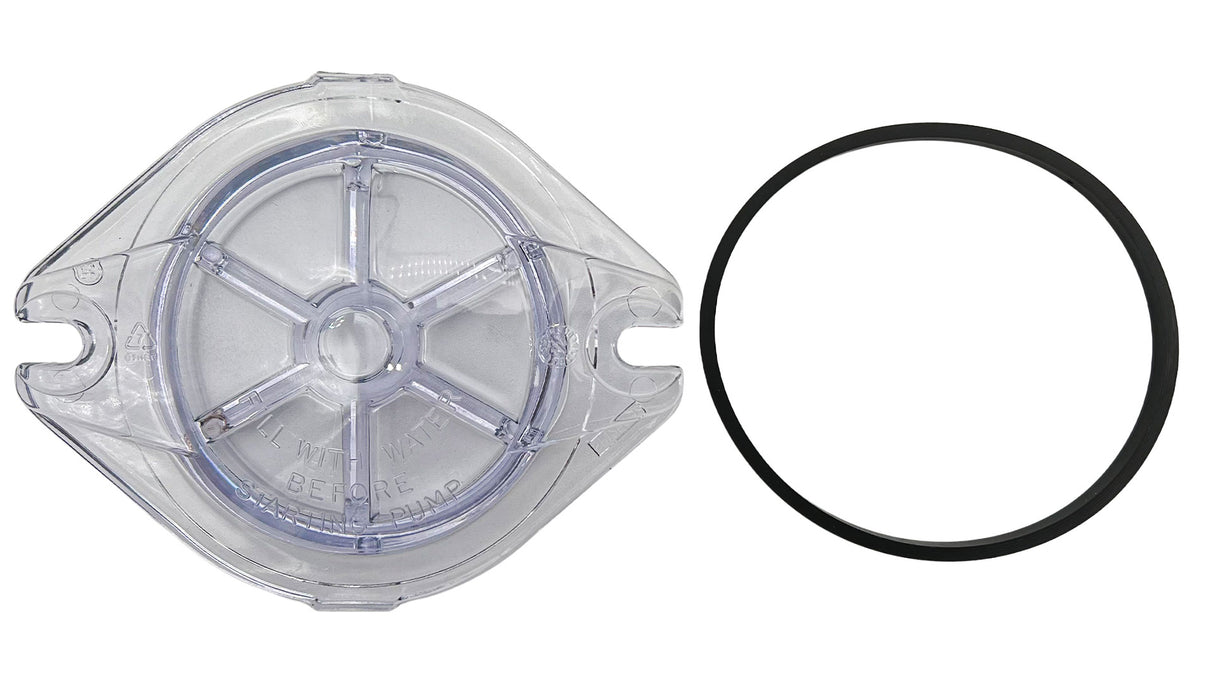 Hayward MaxFlo Pump Strainer Cover, Clear w/ Gasket || SPX1250LA