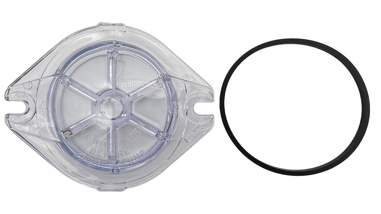 Hayward MaxFlo Pump Strainer Cover, Clear w/ Gasket || SPX1250LA