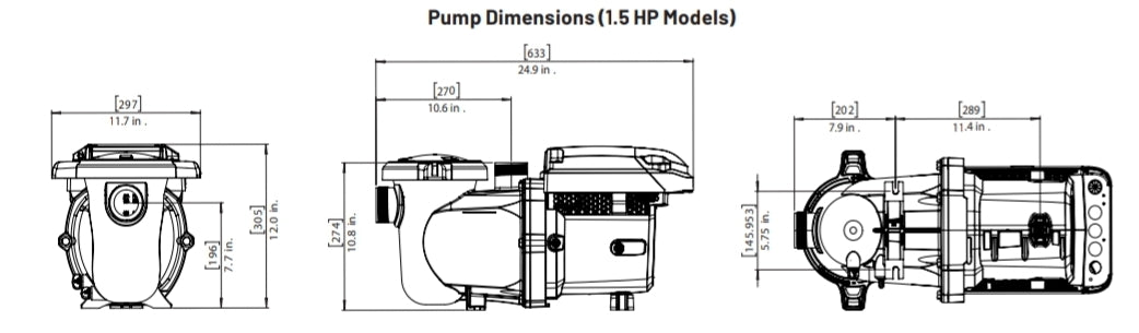 Pentair IntelliPro3 VSF Variable Speed & Flow Pump 1.5 HP | 013065
