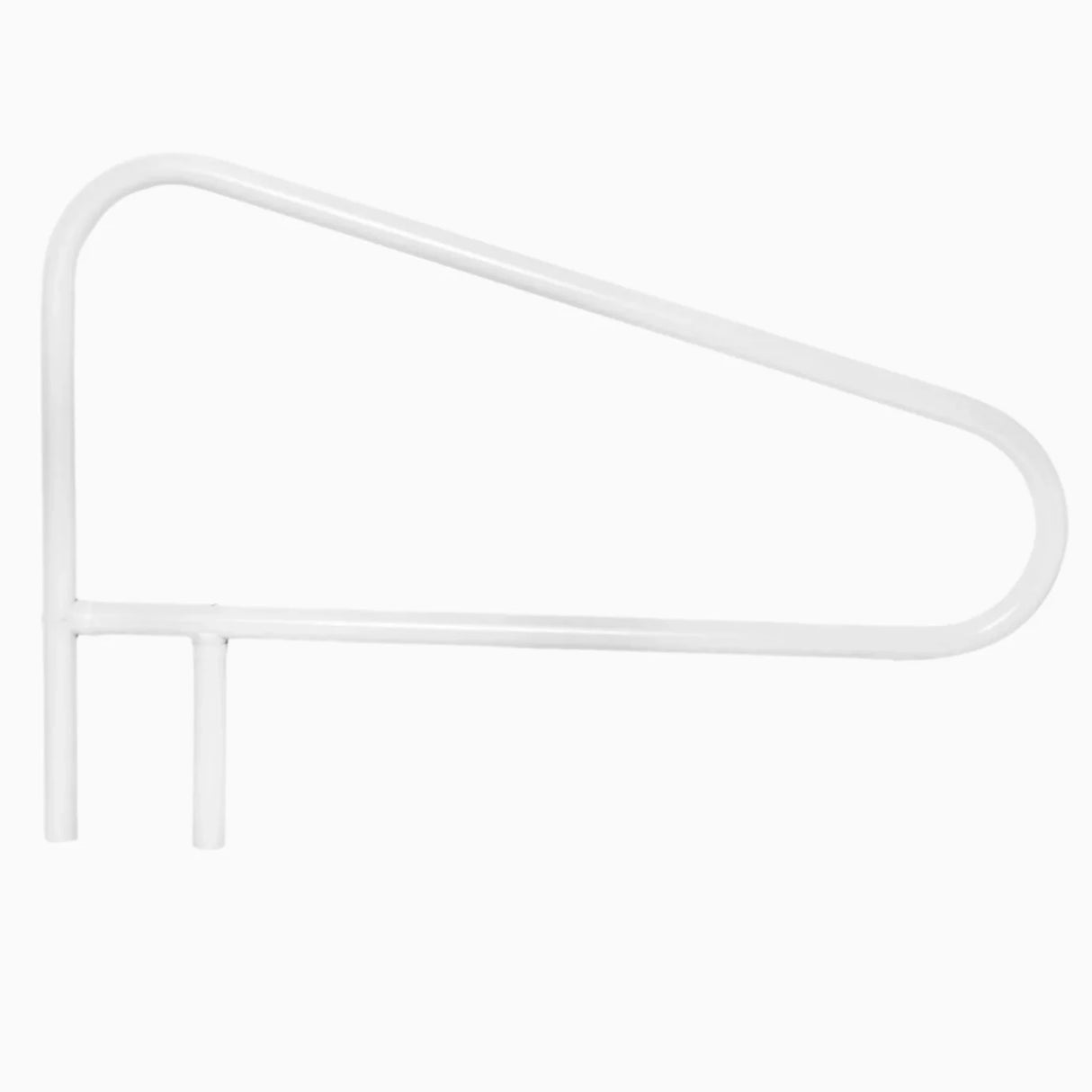 Saftron 3-Bend Cross-Braced Return-to-Deck Handrail – White | CBRTD-352-W
