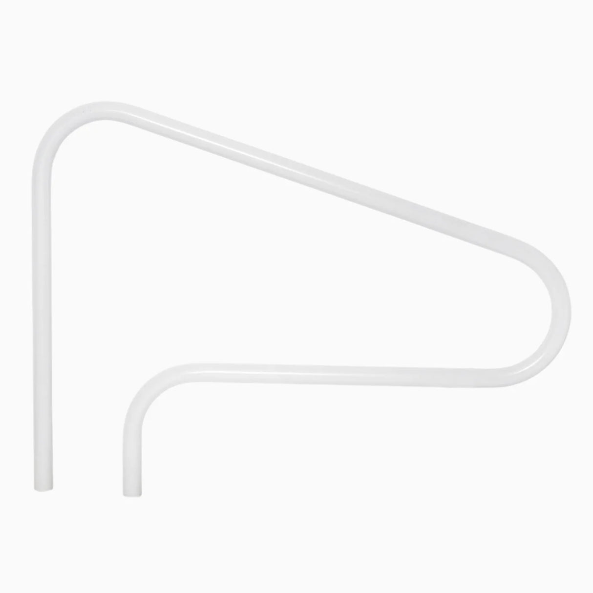 Saftron 3-Bend Return-to-Deck Pool Handrail – White | RTD-348-W