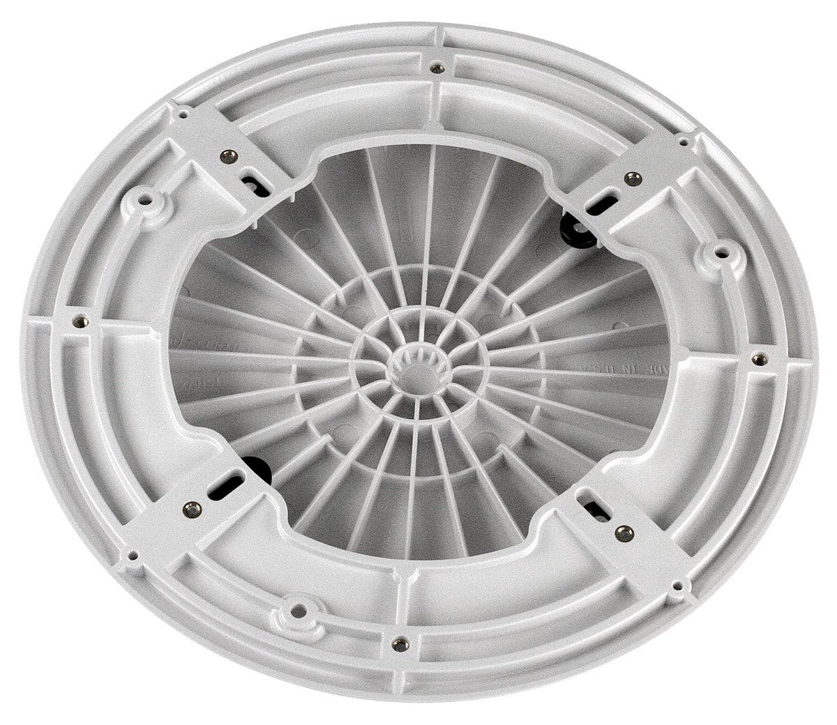 AquaStar A10 full-kit cover and adapter underside; white-family manufacturer photo; selected listing finish: Dark Gray