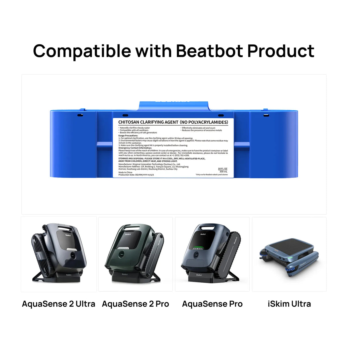 Beatbot AquaRefine™ Clarifying Agent Kit for Beatbot Robotic Cleaners | 92086