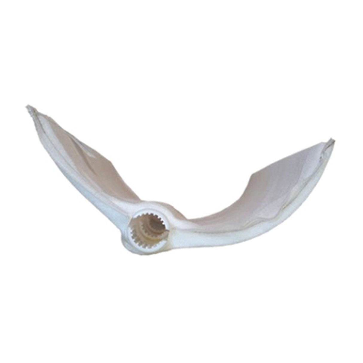 Hayward short pool filter element with white pleated fabric and center plastic collar