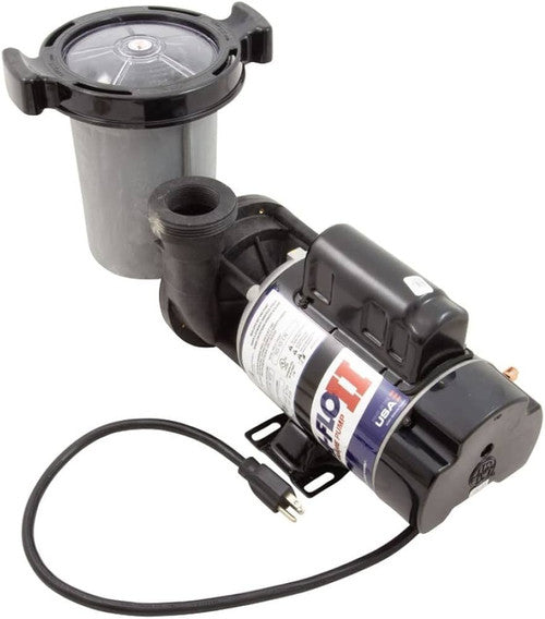 Hi‑Flo II Above‑Ground Pump – 1.5 HP, 2‑Speed Motor, 3′ NEMA Twist‑Lock Cord & Integrated | SD-10-2-N Trap