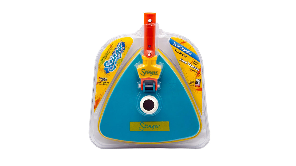 Oreq Stinger Triangle Shaped Brush Vacuum with Swivel Handle