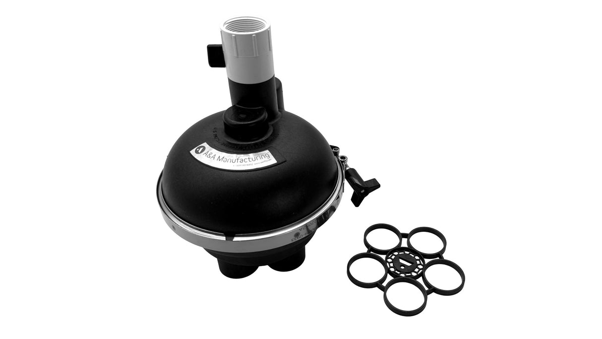 Pentair Top Feed Complete 1.5" 5-Port Actuator T-Valve w/ QuikStop | 225570
