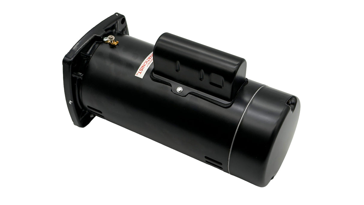 Century ODP square flange pool filter motor, 2 HP, 230V, black housing