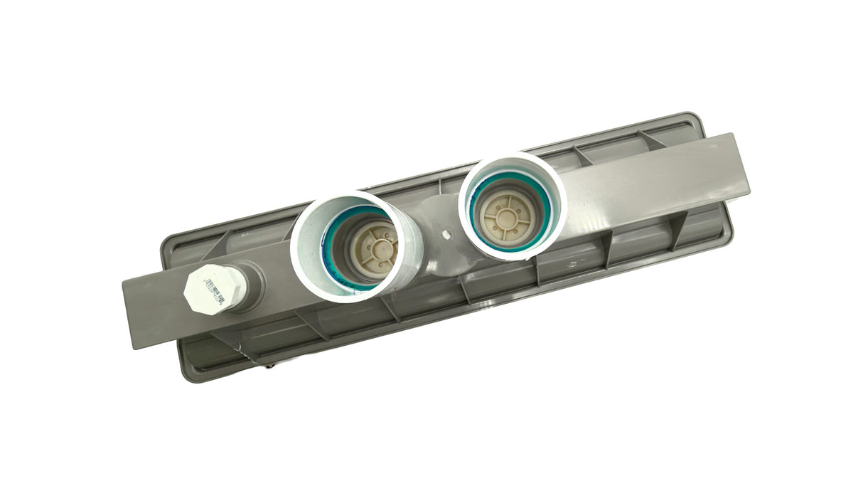 Pentair A&A AVSC Light Gray PHX Pebble Top Dual Inlet Channel Drain | 280083