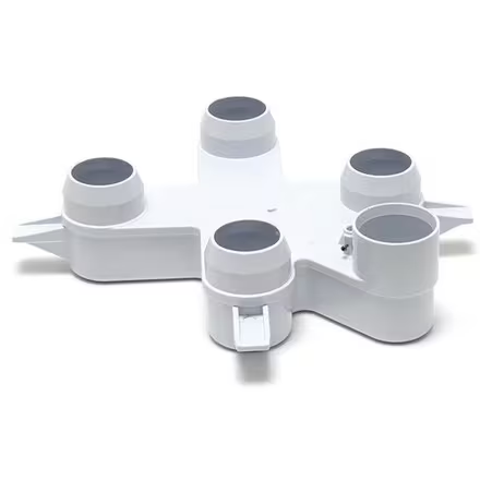 CMP CX3000C cartridge bottom manifold with five circular connection ports on a white background