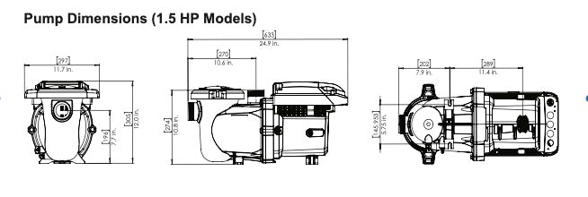 Pentair IntelliFlo3 VSF 1.5 HP Pump w/Touchscreen & I/O Board | 011068