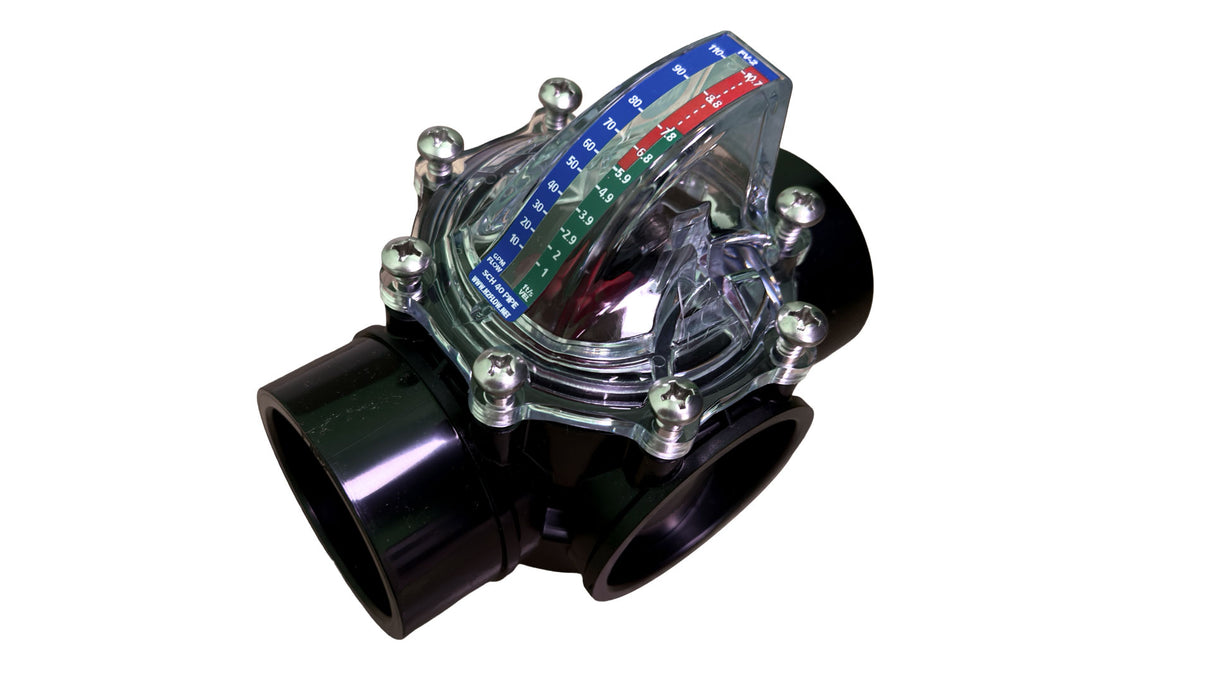 FlowVis GPM Flow Meter Valve for 2" & 2.5" Pipes | FV-2 (261193)