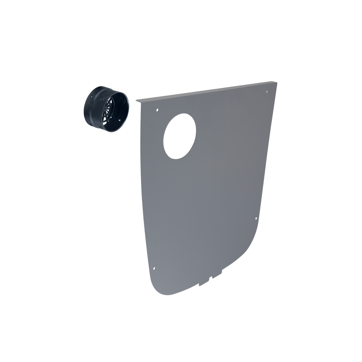 Jandy R0724600 air-intake kit with 3-inch adapter and replacement side panel — manufacturer kit photograph