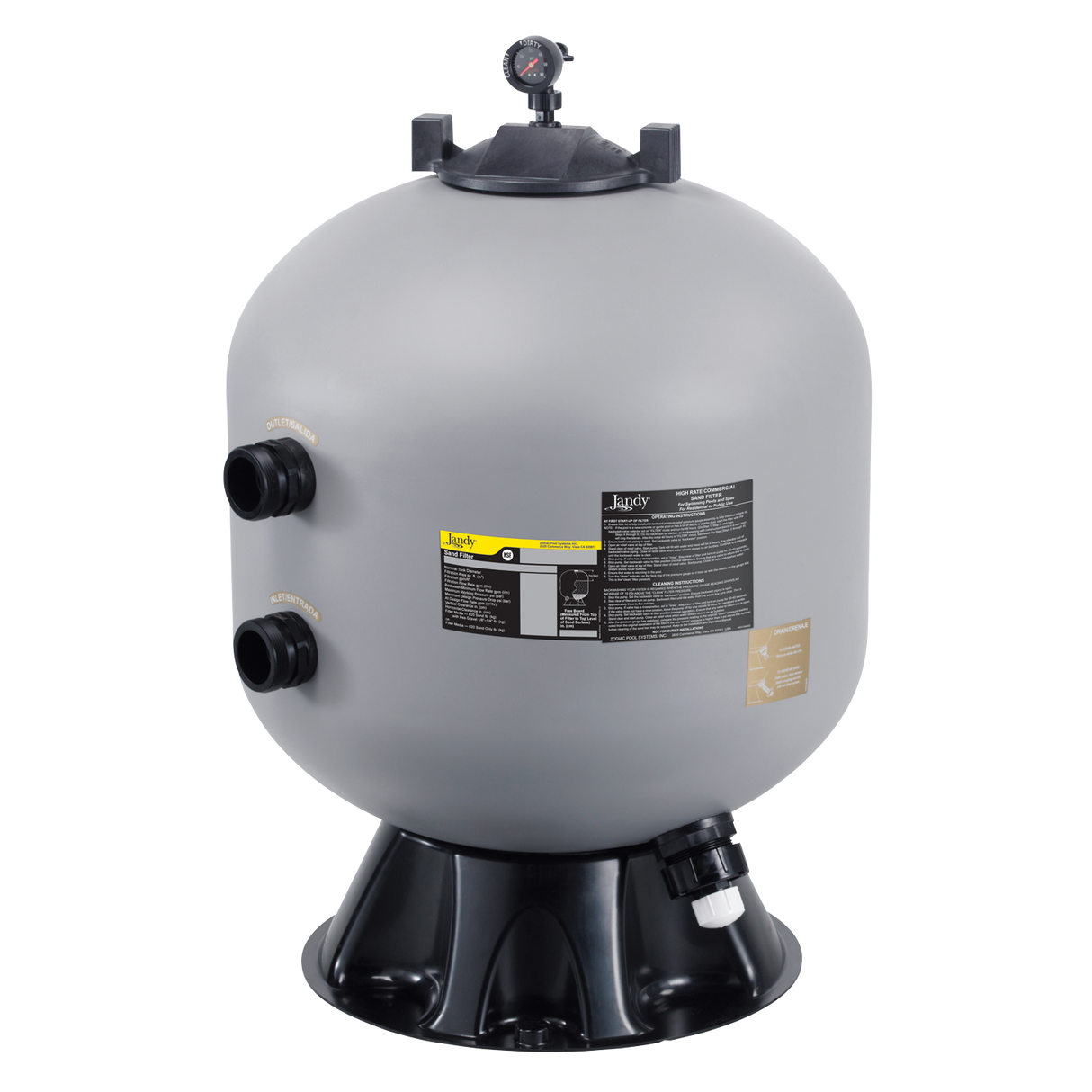 Jandy 30" JS Side Mount Sand Filter | JS100-SM