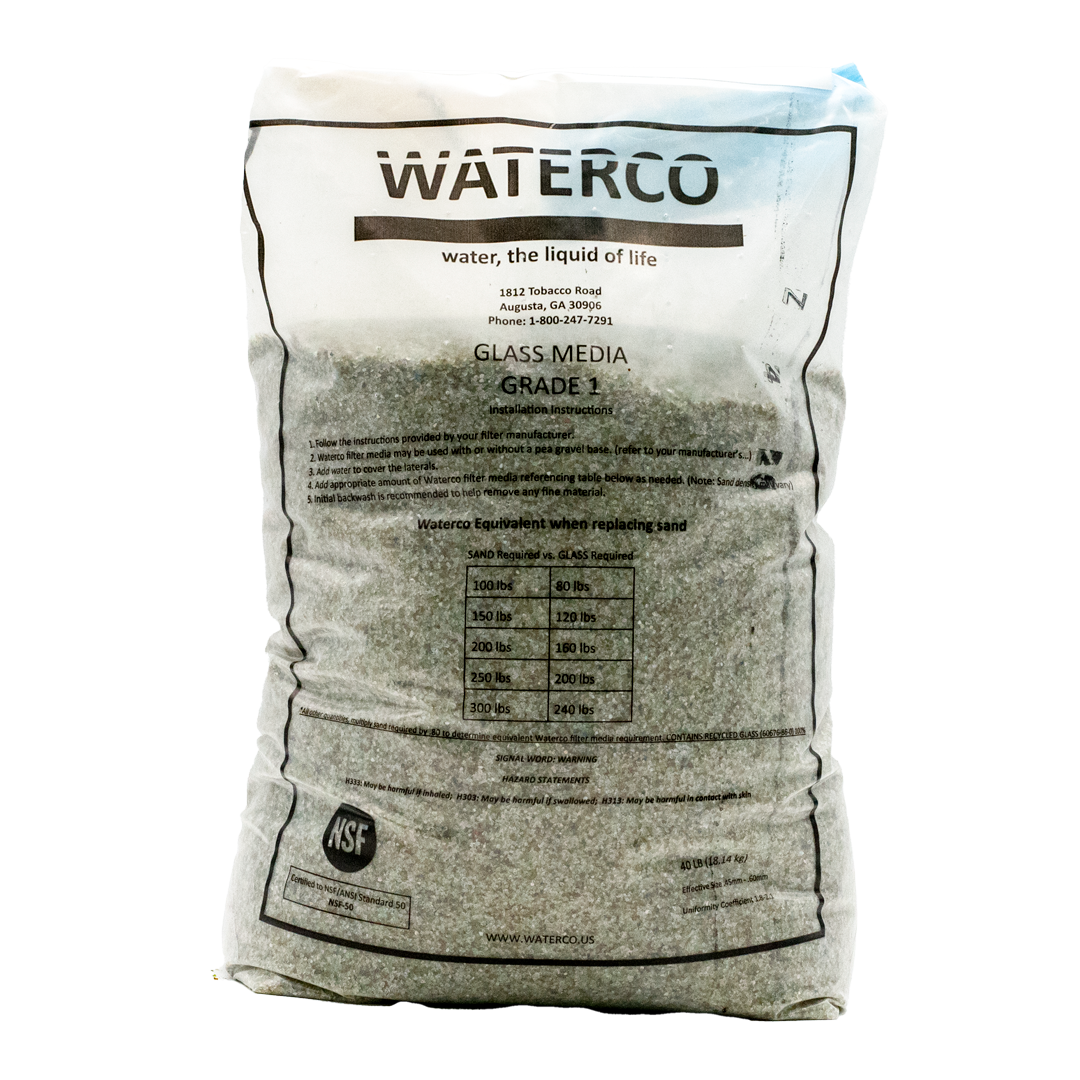 Waterco 40 lbs Crushed Glass Media | MISC-115