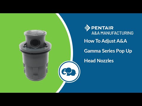 Gamma Series 2 Adjustable Flow Pop-Up Head (Gray) - Pentair In-Floor(A&A)