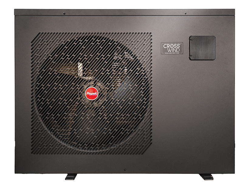 Raypak CROSSWIND-H90HCIN0-R Crosswind 50K, 70K, and 90K horizontal discharge heat pump.
