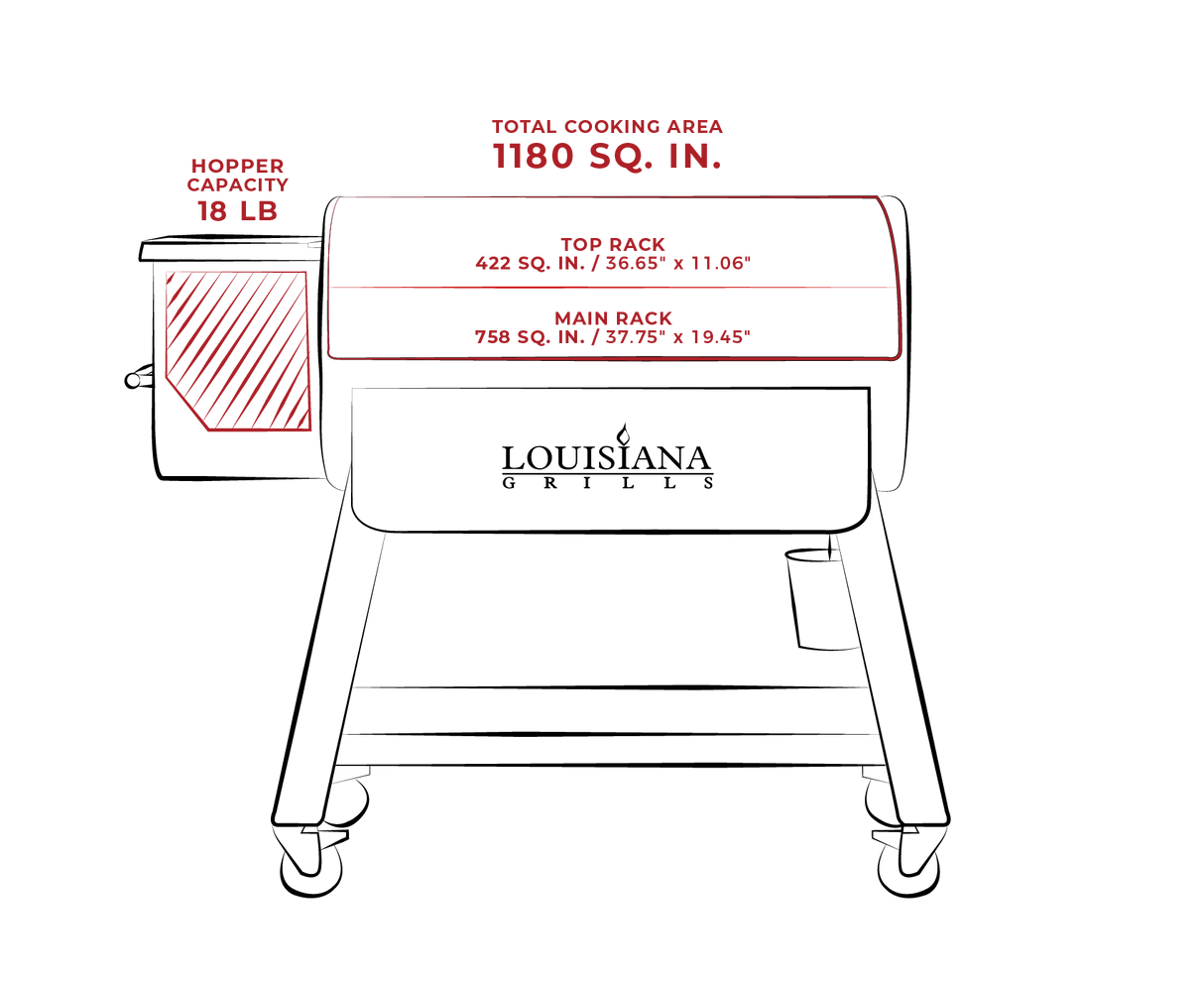 LG 1200 BLACK LABEL SERIES GRILL WITH WIFI CONTROL